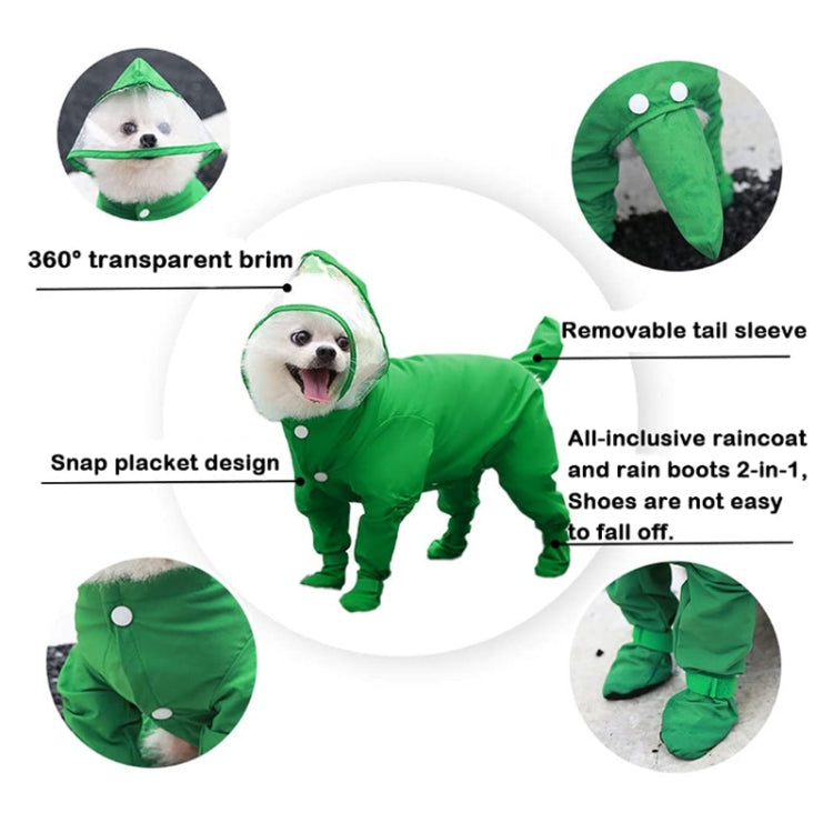 Impermeabile monopezzo per animali domestici taglie S-XL