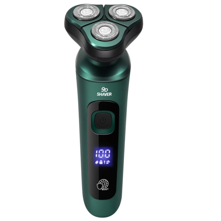 Rasoio elettrico intelligente Display digitale LCD Rasoio galleggiante ricaricabile USB a tre teste, Standard Version, 3 In 1, 4 In 1