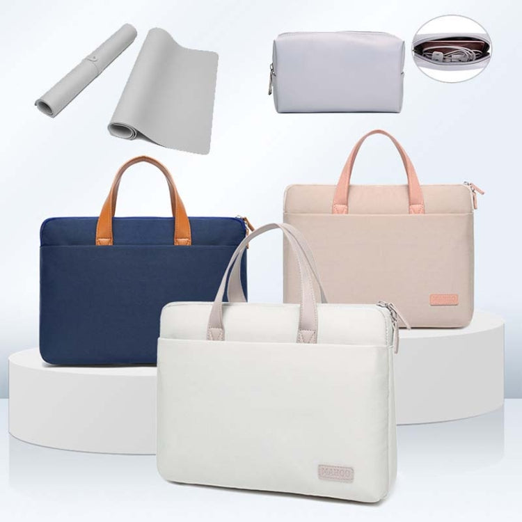 Per MacBook 13,3-14 pollici MAHOO 10188 Borsa per computer portatile ultrasottile Borsa per computer a mano, Khaki, Dark Blue, Gray, Gray+Gray PU Power Bag, Dark Blue+Black PU Power Bag, Khaki+Gray PU Power Bag, Gray+Gray Mouse Pad                     ...