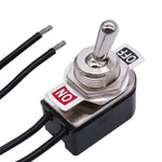 10pcs Mini Toggle Interruttore a bilanciere a due posizioni con filo, KNS-1