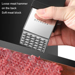 Kacheeg Inteneritore per Bistecca in Acciaio Inossidabile a doppia faccia per Carne, Stile:, Double-sided Meat Looper
