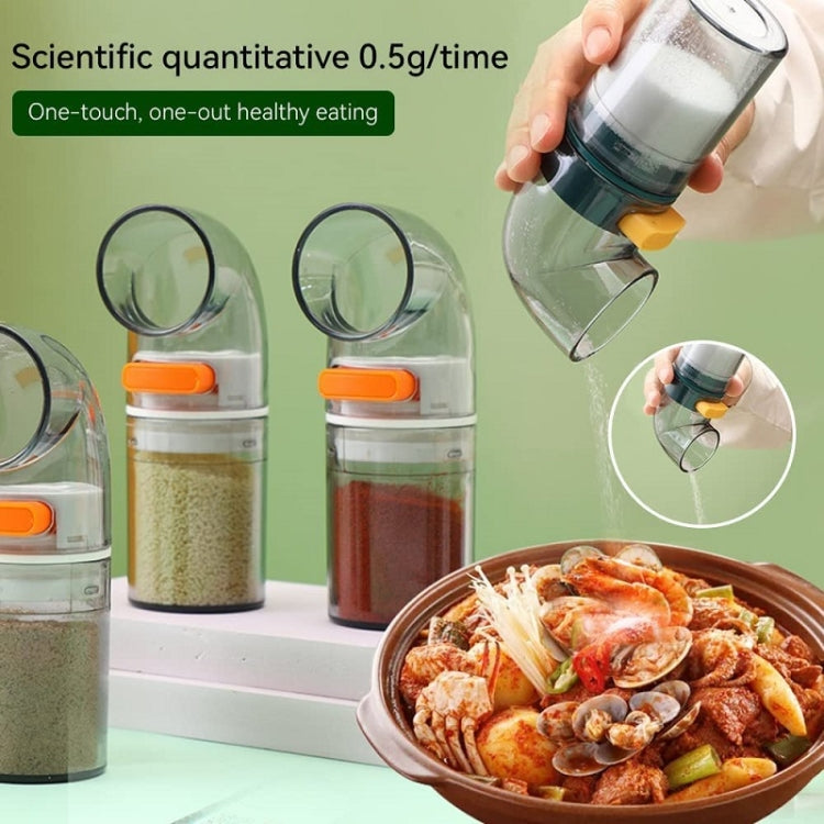 Barattolo di condimento per il controllo quantitativo del sale da cucina domestica, 1pcs Blue, 1pcs Orange, 2pcs Blue With Base, 2pcs Orange With Base, 3pcs Blue With Base, 3pcs Orange With Base