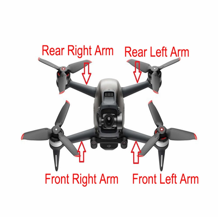 For DJI FPV Drone Arm Parts Replacement Spare Part, Specifications:, Left Front, Right Front, Left Rear, Right Rear