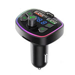3.1A USB + PD Bluetooth Caricabatteria da auto Trasmettitore FM per auto Illuminazione colorata, R2, Q3, Q5, Q7