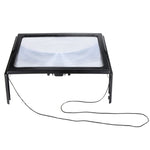 Lente d'ingrandimento con luce LED e staffa pieghevole 3X