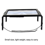 Lente d'ingrandimento con luce LED e staffa pieghevole 3X