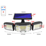 Luce solare LED da parete con sensore e telecomando