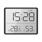 8218 Orologio digitale elettronico sottile e leggero con temperatura LCD magnetica da parete