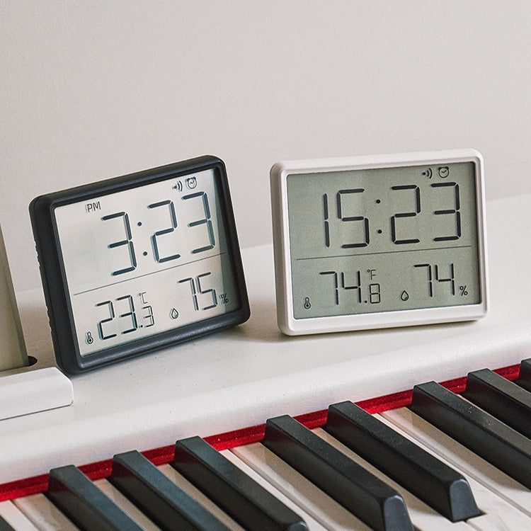8218 Orologio digitale elettronico sottile e leggero con temperatura LCD magnetica da parete