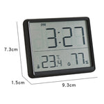 8218 Orologio digitale elettronico sottile e leggero con temperatura LCD magnetica da parete