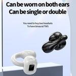 Auricolari Bluetooth M10 impermeabili con clip per orecchio