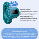 Auricolari Bluetooth M10 impermeabili con clip per orecchio