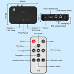 Trasmettitore Ricevente Bluetooth A2 5.1 USB AUX RCA