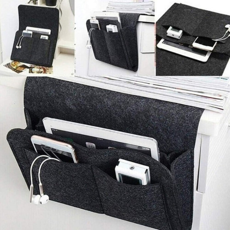 B05006 Borsa portaoggetti in feltro Borsa da appendere sul comodino Borsa portaoggetti per detriti sul lato del divano