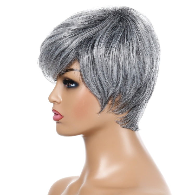 Parrucca da donna con capelli corti e lisci Copricapo in fibra chimica di seta ad alta temperatura, Wig-332, Wig-335