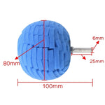 Sfera per lucidatura in spugna per piccole aree di cerchioni per auto da 2 pezzi, 2 in 1