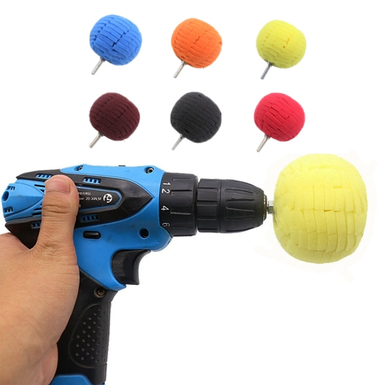 Sfera per lucidatura in spugna per piccole aree di cerchioni per auto da 2 pezzi, 2 in 1