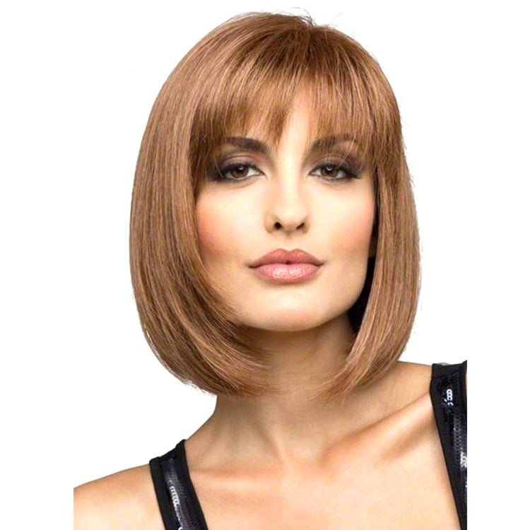 Copricapo da donna in fibra chimica con parrucca corta in seta ad alta temperatura, Wig-435A, Wig-435B