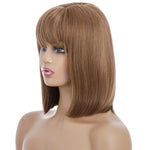 Copricapo da donna in fibra chimica con parrucca corta in seta ad alta temperatura, Wig-435A, Wig-435B