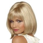 Copricapo da donna in fibra chimica con parrucca corta in seta ad alta temperatura, Wig-435A, Wig-435B
