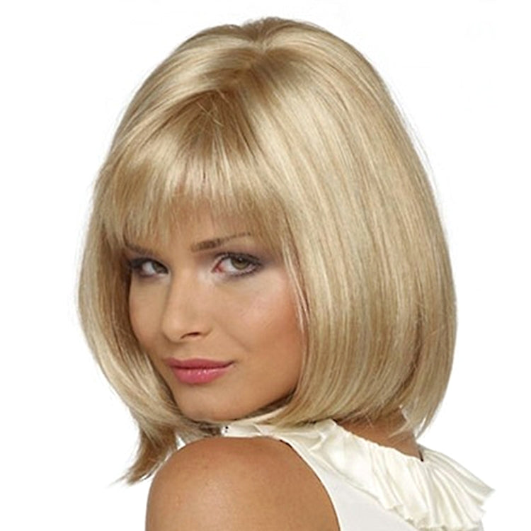 Copricapo da donna in fibra chimica con parrucca corta in seta ad alta temperatura, Wig-435A, Wig-435B
