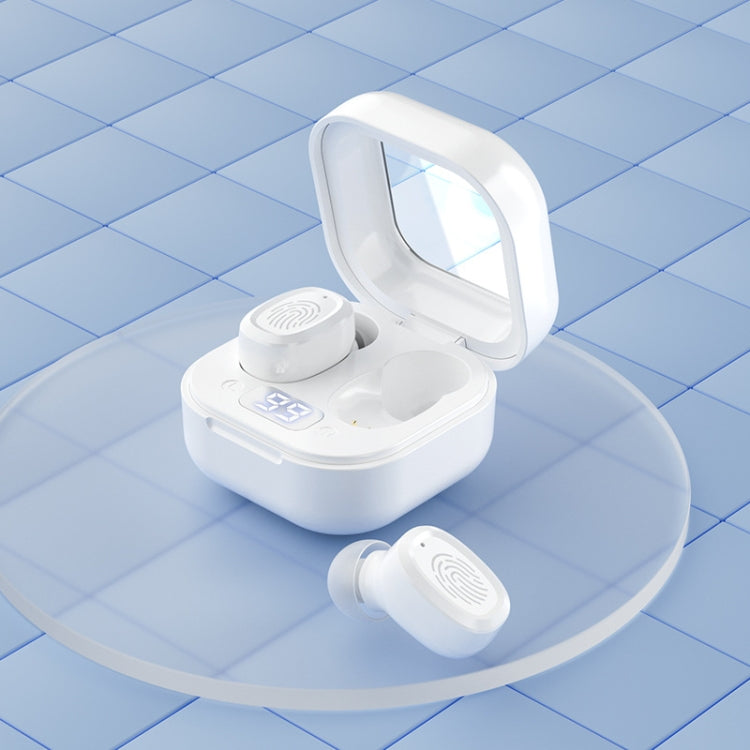 Con auricolari Bluetooth stereo wireless con contenitore di ricarica, stile:, BY17 Black, BY17 White, BY18 Digital Display Black, BY18 Digital Display White
