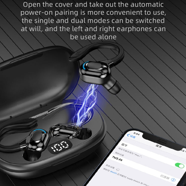 Auricolari Bluetooth F8 Wireless con Ricarica USB-C