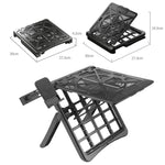 Staffa di innalzamento della dissipazione del calore del desktop pieghevole multifunzionale per laptop, DB-11