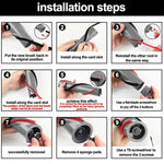 Strisce di feltro di ricambio per la spazzola rotante della testina di pulizia Dyson V10, V11, V15 Direct Drive, Soft Plush, Carbon Fiber Red+Black, Carbon Fiber