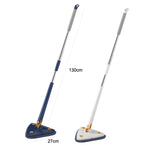 Mop triangolare Detergente per soffitti per uso domestico Pulisci piastrelle da parete Mop a torsione a mano imitazione, Including 1 Cloth With Scraper, Including 2 Cloth With Scraper, with 2 Cloth, Including 4 Cloth With Scraper