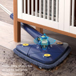 Mop triangolare Detergente per soffitti per uso domestico Pulisci piastrelle da parete Mop a torsione a mano imitazione, Including 1 Cloth With Scraper, Including 2 Cloth With Scraper, with 2 Cloth, Including 4 Cloth With Scraper