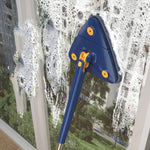 Mop triangolare Detergente per soffitti per uso domestico Pulisci piastrelle da parete Mop a torsione a mano imitazione, Including 1 Cloth With Scraper, Including 2 Cloth With Scraper, with 2 Cloth, Including 4 Cloth With Scraper