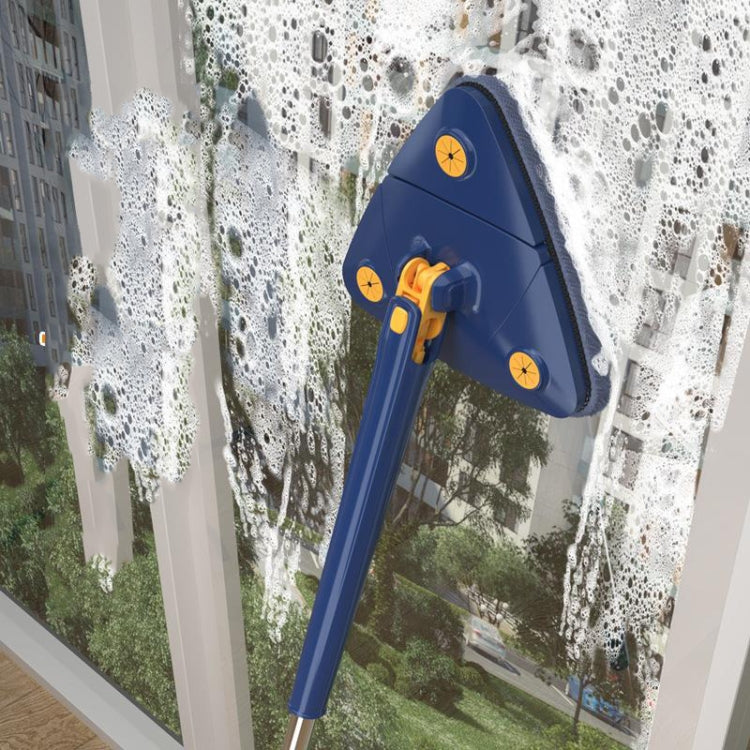 Mop triangolare Detergente per soffitti per uso domestico Pulisci piastrelle da parete Mop a torsione a mano imitazione, Including 1 Cloth With Scraper, Including 2 Cloth With Scraper, with 2 Cloth, Including 4 Cloth With Scraper