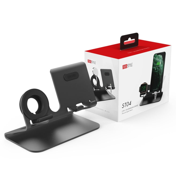 Base di ricarica AhaStyle ST04 per smartphone e Apple Watch