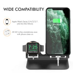 Base di ricarica in lega di alluminio per smartphone e Apple Watc