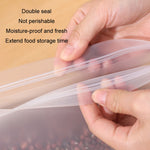 Sacchetto ermetico per conservazione alimentare riutilizzabile in EVA da 10 pezzi, dimensioni:, Small, Medium, Large, Extra Large