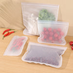 Sacchetto ermetico per conservazione alimentare riutilizzabile in EVA da 10 pezzi, dimensioni:, Small, Medium, Large, Extra Large