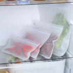 Sacchetto ermetico per conservazione alimentare riutilizzabile in EVA da 10 pezzi, dimensioni:, Small, Medium, Large, Extra Large