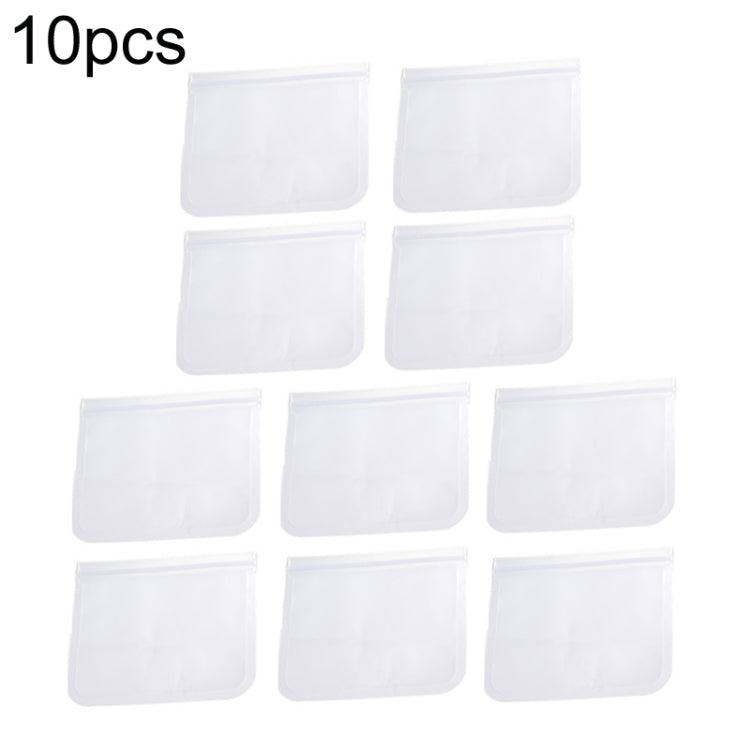 Sacchetto ermetico per conservazione alimentare riutilizzabile in EVA da 10 pezzi, dimensioni:, Small, Medium, Large, Extra Large