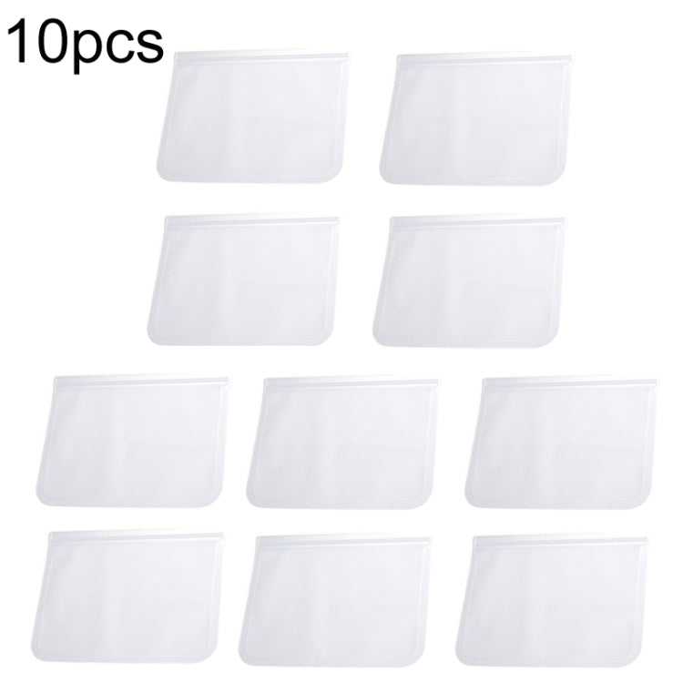 Sacchetto ermetico per conservazione alimentare riutilizzabile in EVA da 10 pezzi, dimensioni:, Small, Medium, Large, Extra Large