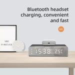 Caricatore wireless 5W con orologio e termometro