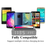 Caricatore wireless 5W con orologio e termometro