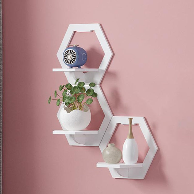 Scaffale da appendere alla parete Vaso da fiori Scatola portaoggetti multifunzionale Decorazione della stanza, Square, Hexagonal, Round