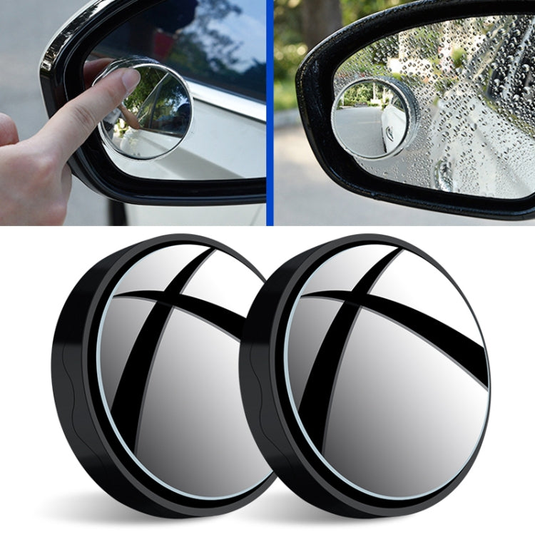 1 paio Specchio retromarcia Specchio tondo piccolo HD Specchio per punti ciechi a ventosa con vista ampia, Size: 5.5x1.7cm(Black), Size: 5.5x1.7cm(White), Size: 5.5x1.7cm(Silver)