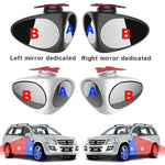 2 in 1 Specchio per punto cieco per auto Retromarcia Parcheggio Specchio grandangolare Rotazione di 360 gradi Specchietto retrovisore convesso regolabile, 2 in 1 Black Left, 2 in 1 Black Right, 2 in 1 White Left, 2 in 1 White Right