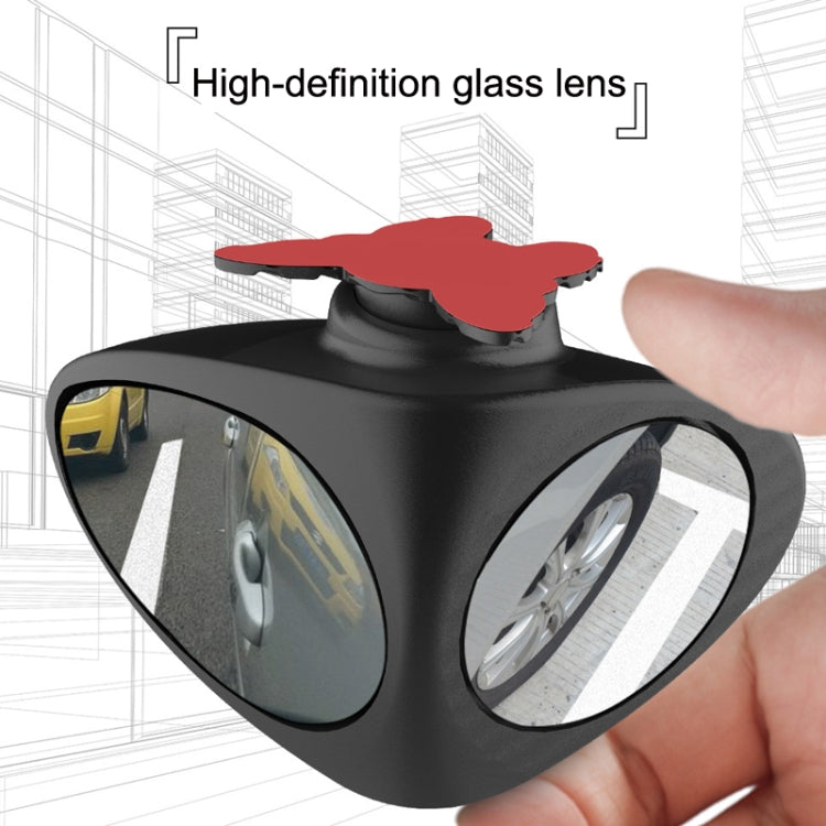 2 in 1 Specchio per punto cieco per auto Retromarcia Parcheggio Specchio grandangolare Rotazione di 360 gradi Specchietto retrovisore convesso regolabile, 2 in 1 Black Left, 2 in 1 Black Right, 2 in 1 White Left, 2 in 1 White Right
