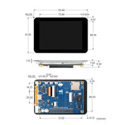 Scheda di sviluppo dual-core Waveshare RP2350 con display LCD da 3,5 pollici a 65.000 colori e risoluzione 320x480., Standard Ver, With Case and OV5640 camera