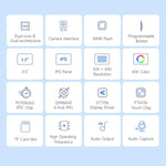 Scheda di sviluppo dual-core Waveshare RP2350 con display LCD da 3,5 pollici a 65.000 colori e risoluzione 320x480., Standard Ver, With Case and OV5640 camera