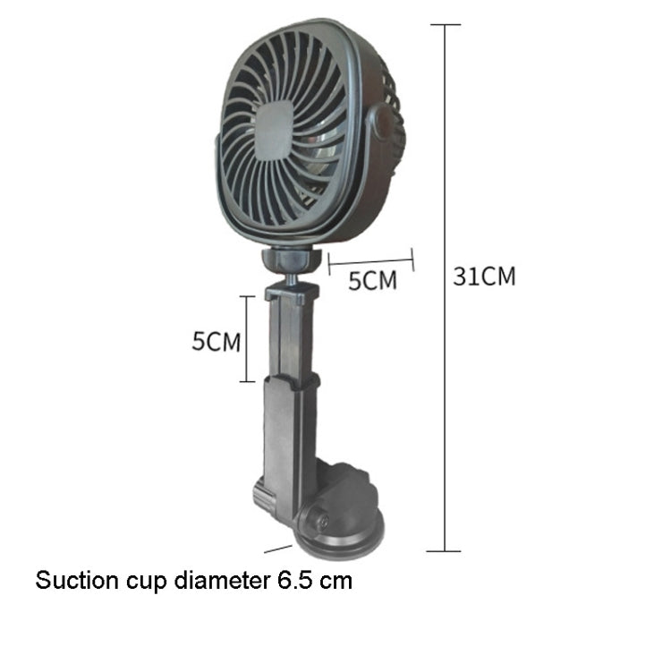 Ventilatore a ventosa per auto Ventilatore da cucina per ufficio dormitorio desktop, Retractable (White), Retractable (Pink), Retractable(Black)