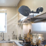 Ventilatore a ventosa per auto Ventilatore da cucina per ufficio dormitorio desktop, Retractable (White), Retractable (Pink), Retractable(Black)